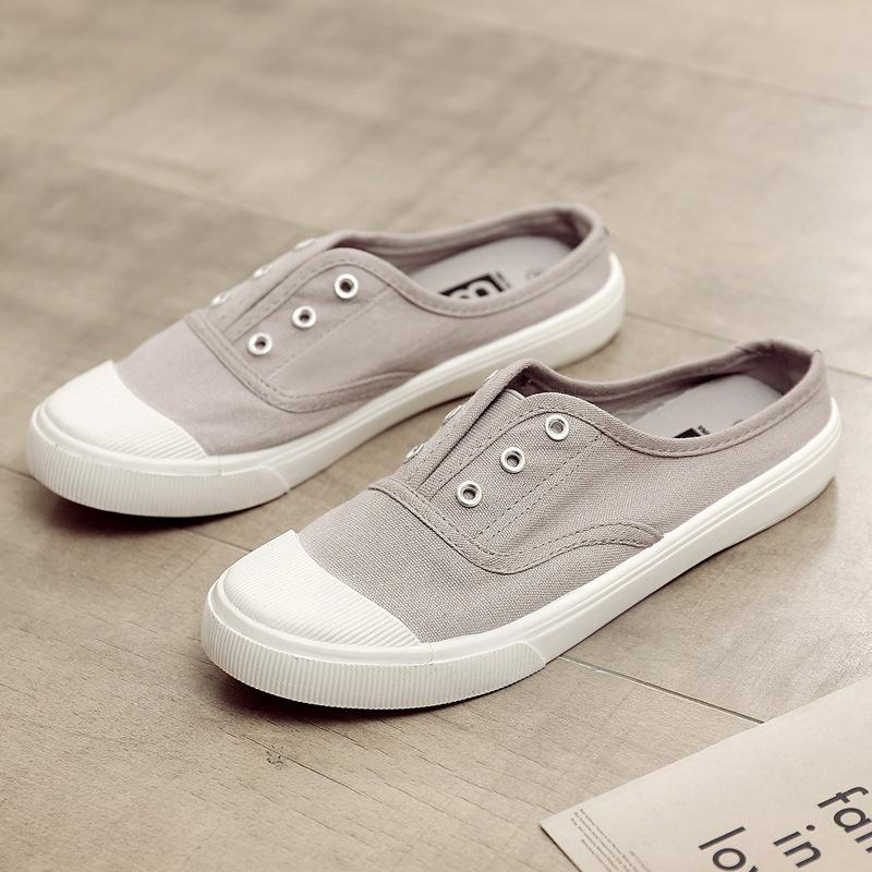  Spring New Canvas Shoes Women Men Couple Casual Sneakers fashion Flat Slip On Student Korean Style