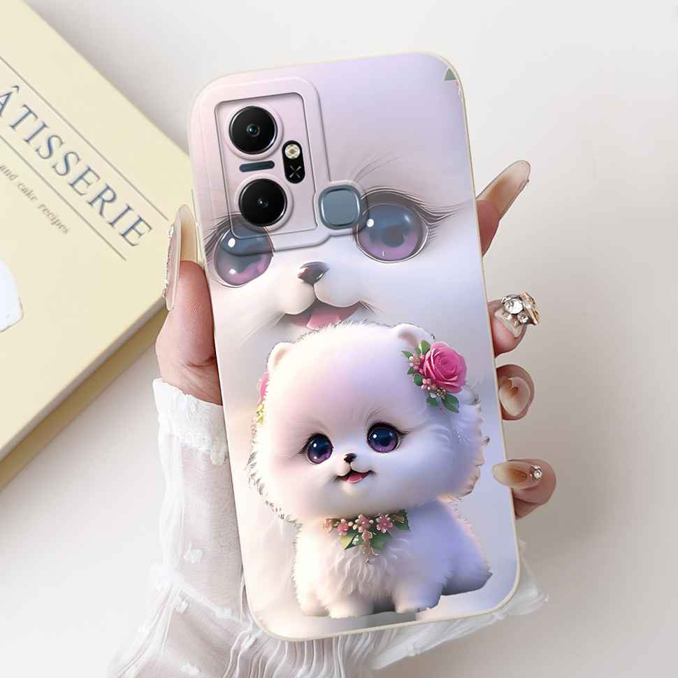 For Infinix Smart 6 Plus X6823C Case Luxury Floral Fashion Soft Silicone Cover For Infinix Smart 6Plus X6823 6.6" Phone Case