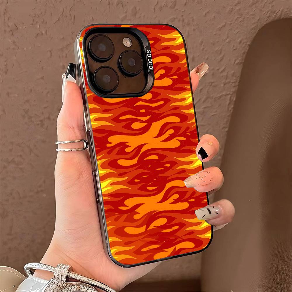 Interesting patterns phone case for iPhone 17 17Air 16 15 14 13 12 11 Pro Max Plus Colorful Silver