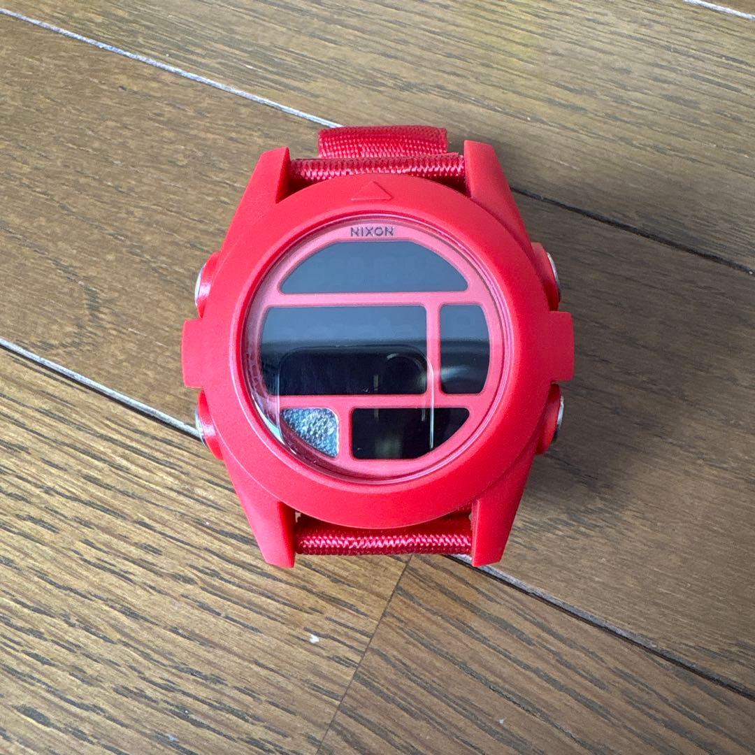 Used NIXON digital watch red
