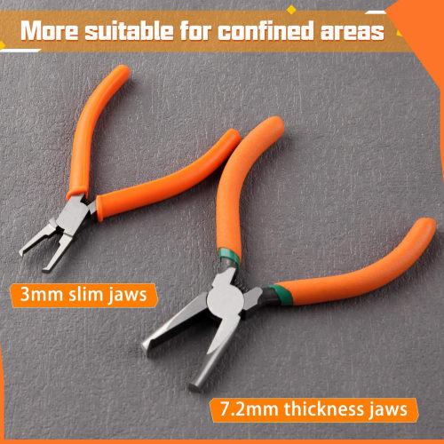 SPEEDWOX 112mm Plastic End Nippers, Small, Powerful, Straight Blade, Precision End Nippers for Plastic, Printed Circuit Boards, Miniature End Nippers,