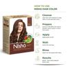 Nisha Natural Henna Powder Hair Colour Dark Brown Semi-Permanent Herbal Dye For Silky Shiny Hair Men Women 60 g Pack Of 2