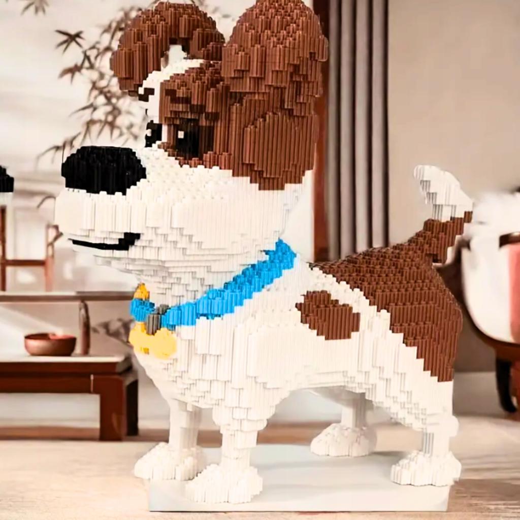 Construction Bricks Jack Russell Dog Building Set 7100 Pcs.
