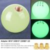 BESULEN Car Gear Shifter Head Resin 5 Speed Knob with 3 Adapters Luminous Gear