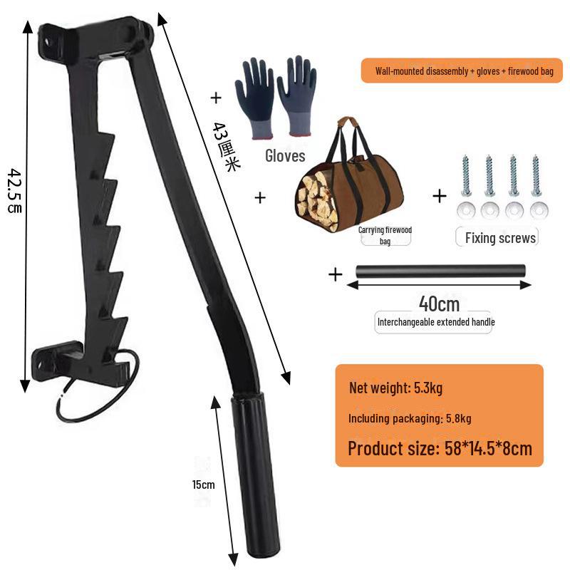 Outdoor Manual Firewood Splitter - Household Wood Splitting Tool
