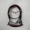 Designer Leather Bridle with Light Pink Crystal Browband with Pink Padded .