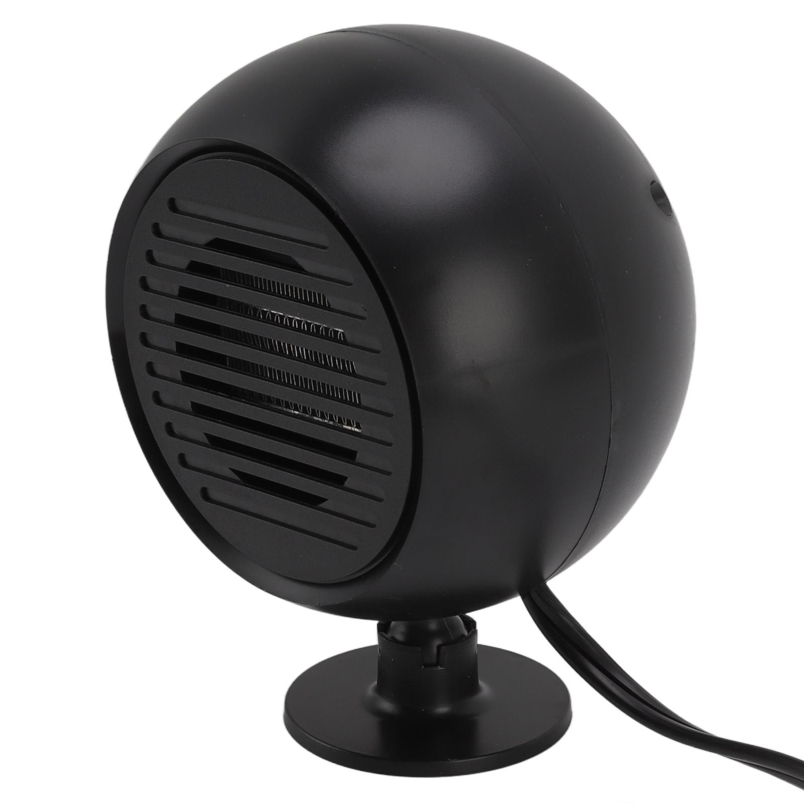 

24V Car Space Heater High Power Multi Angle Rotation Black Windscreen Demister for Driving чорний