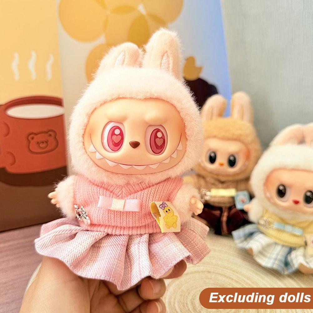 

Для 17см куклы Лабубу Модная одежда Платье Милая кукольная одежда Аксессуары для кукол