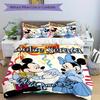 3pcs Mickey & Minnie Mouse Bedding Set - Includes 1 Quilt Cover and 2 Pillowcases, Comfortable Bedding with Stylish Design for Bedroom, Machine W