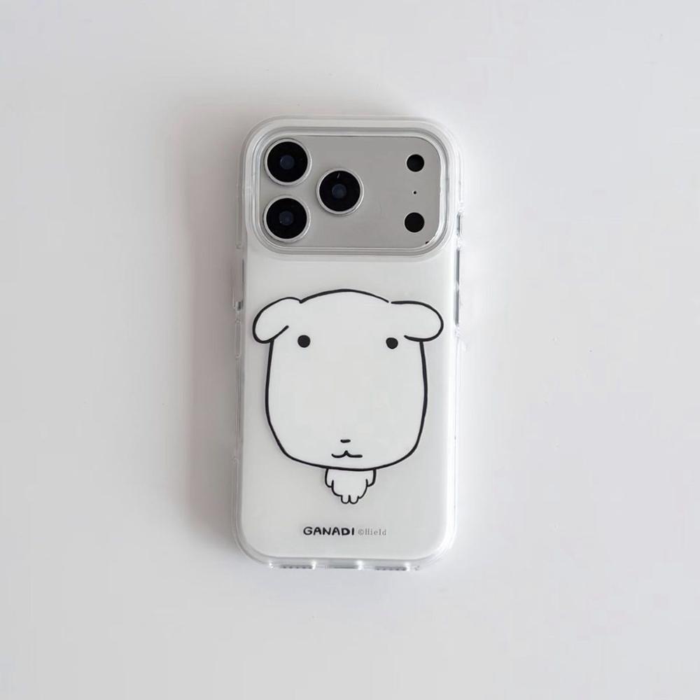 

Cartoon Big Head Dog Phone Case for Samsung Galaxy A37 A57 A17 A07 A56 A36 A26 A73 A55 A54 A53 A52 A14 A13 4G 5G Back Cover Samsung A17 5G