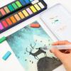 Watercolor Solid Pigment Set: 24 & 18 Colors for Beginners in Tin Box