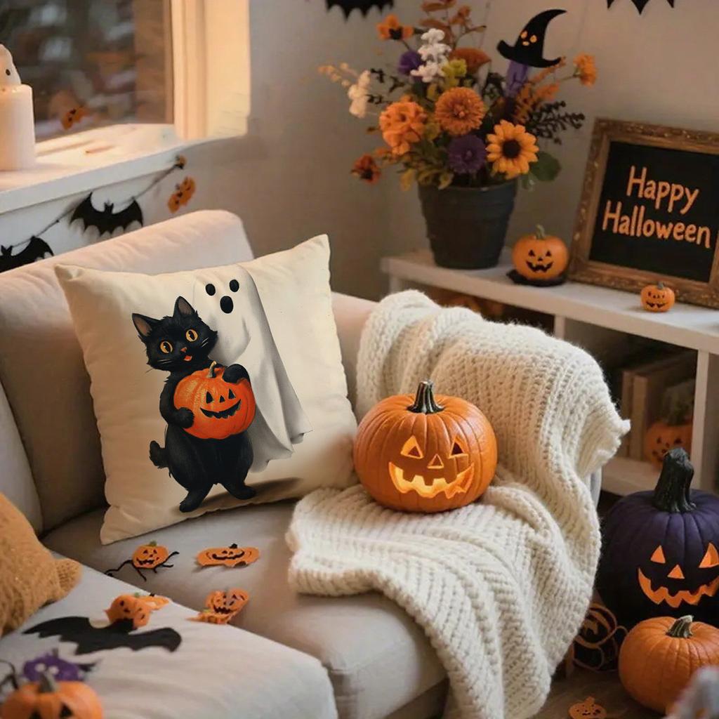Cute Halloween Pillows with Fun DesignsSuitable for sofa car bedroom decorative cushion cover pillow cover