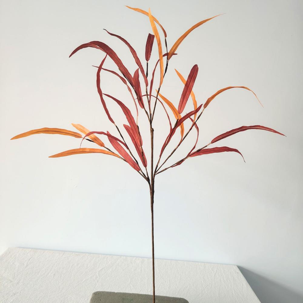 Artificial Plant Autumn Color Eucalyptus Long Branch Home Garden Decor Fake Leaves Wedding Party Decoration Ornaments