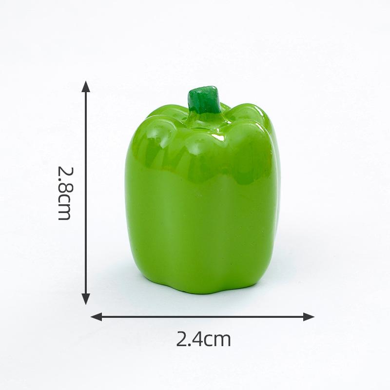 5/10Pcs Simulation Vegetable Small Decorate DIY Photography Landscape Toys Peppers Corn Broccoli Onion Small Vegetable Ornaments