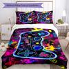 3pcs Game Controller Bedding Set Duvet Cover Closure Includes 1 Duvet Cover & 2 Pillowcases, Soft and Comfortable for All Seasons.