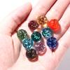 10pcs/pack Luminous Glass Balls Children Toys 12mm Cream Console Game Pinball Machine Cattle Small Marbles Pat Toy Beads