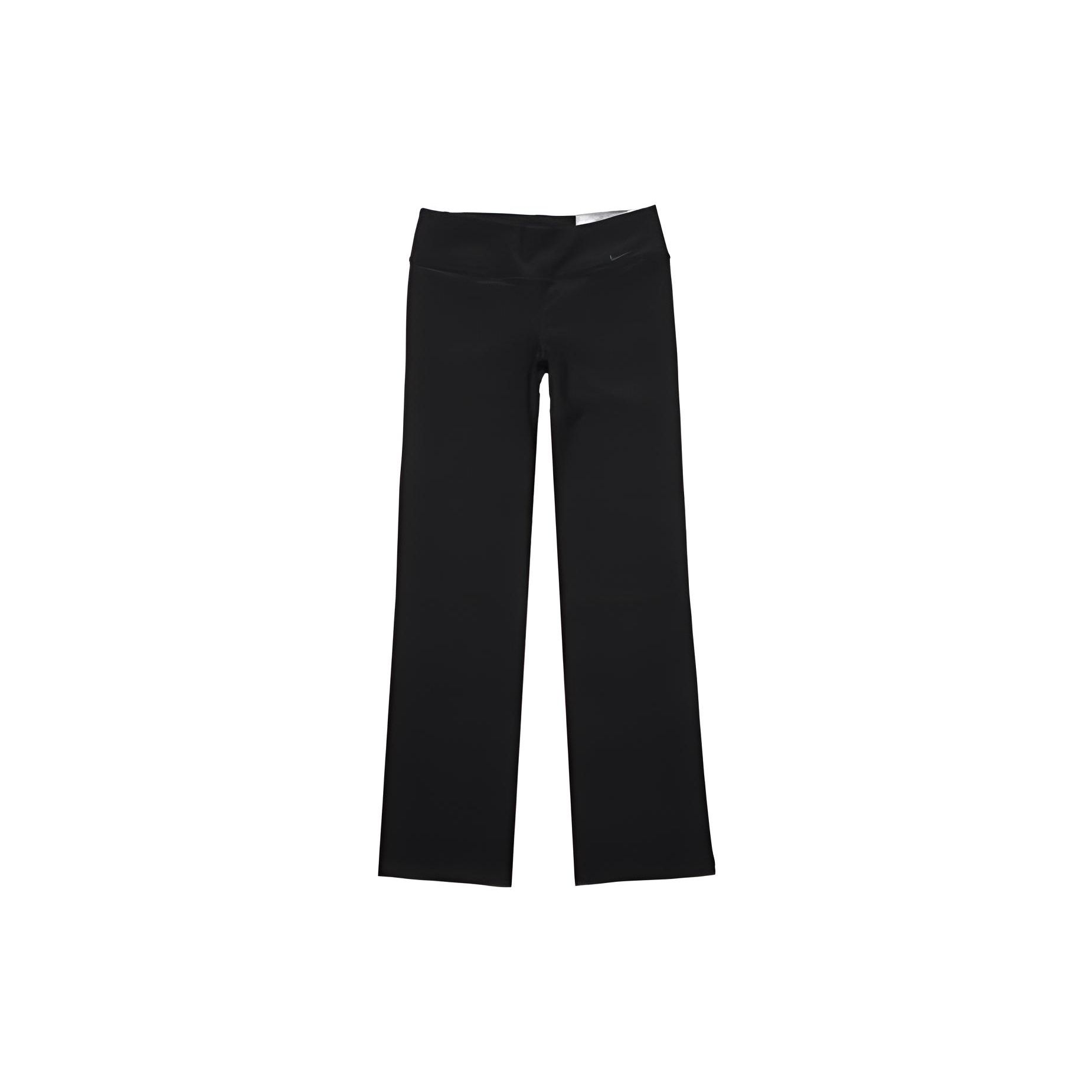 

Nike Logo Print Solid Color Straight Leg Pants Women bottoms Black 548523-010 M