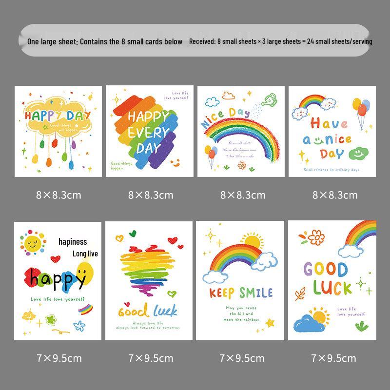 Xin Sheng Rainbow Card Floral Arrangement: High-End DIY Handmade Greeting Card