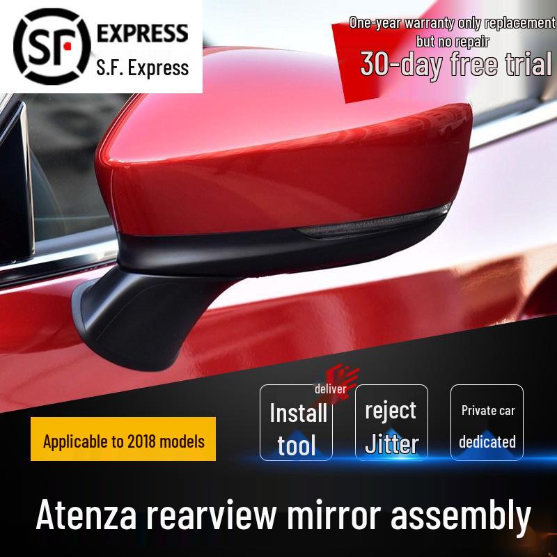 

Mazda Atenza 2018 Model Left & Right Rearview Mirror Shell Covers 7-line [No Paint] - Driver (Left)