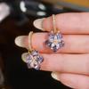 High-End Shiny Zircon Earrings for Women