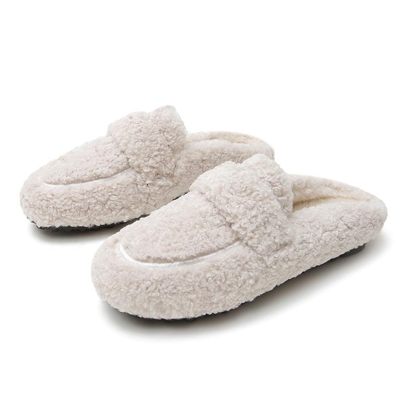 Women's Winter Warm Outdoor Shoes British Style White Snow Boots Casual Flats