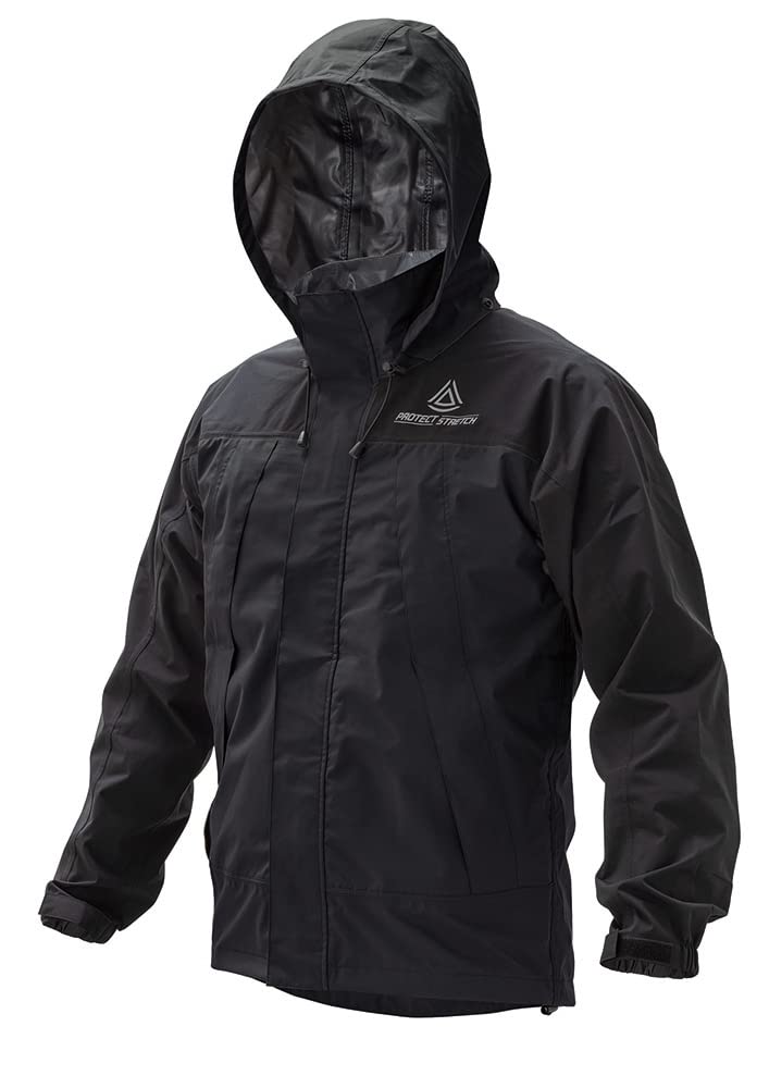 

Кита Непромокаемая одежда Нет. 2930 Защитный дождевик с эластичной в 4-х направлениях тканью, Черный, Размер L