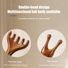 Sandalwood Deer Antlers Wide Tooth Comb Meridians Dredging Facial Massage Gua Sha Scalp Massager for Relaxation And Hair Care