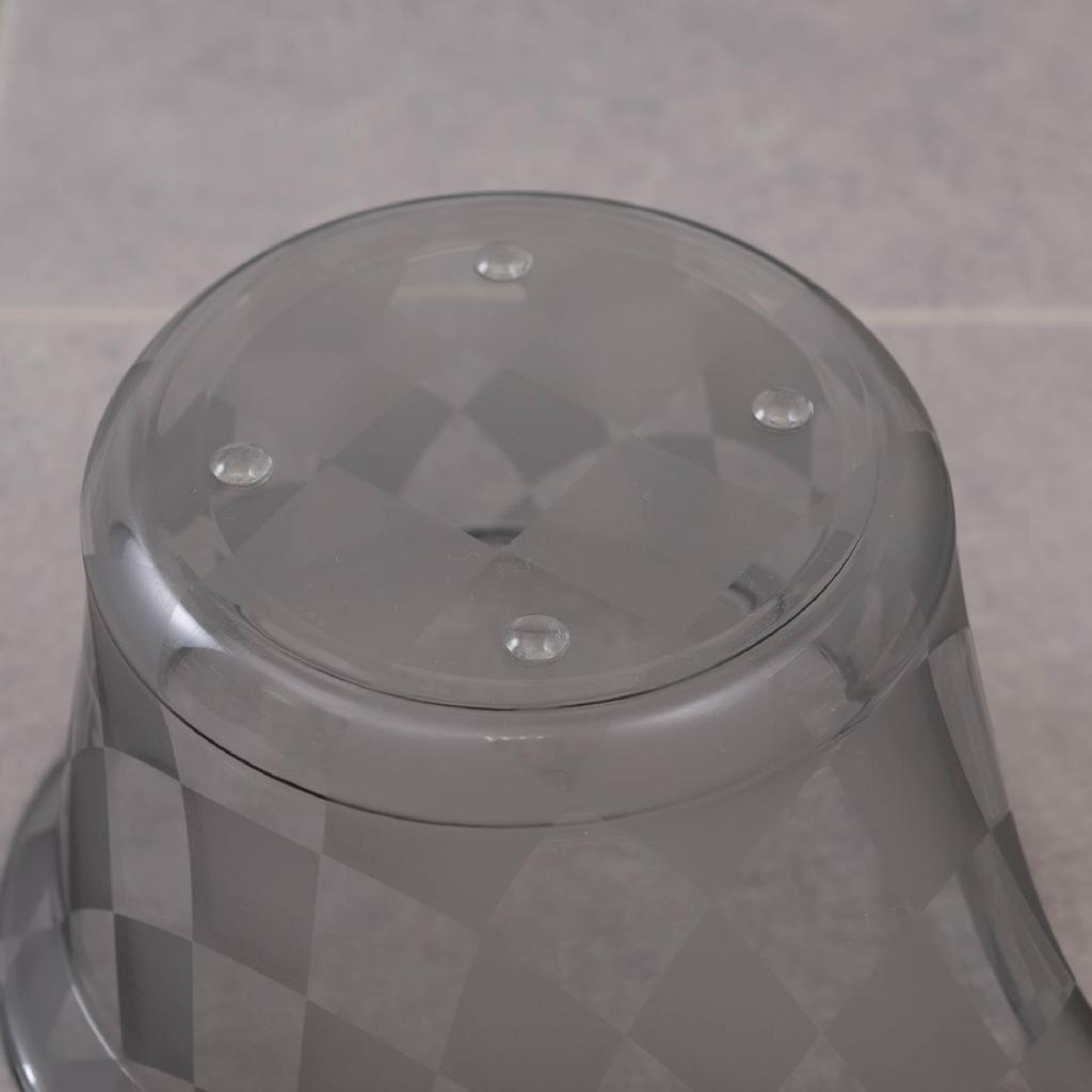 Senko Checker Hand 15 X X 65927 Pail, Gray, Approx. 27.5 10.3cm (H),