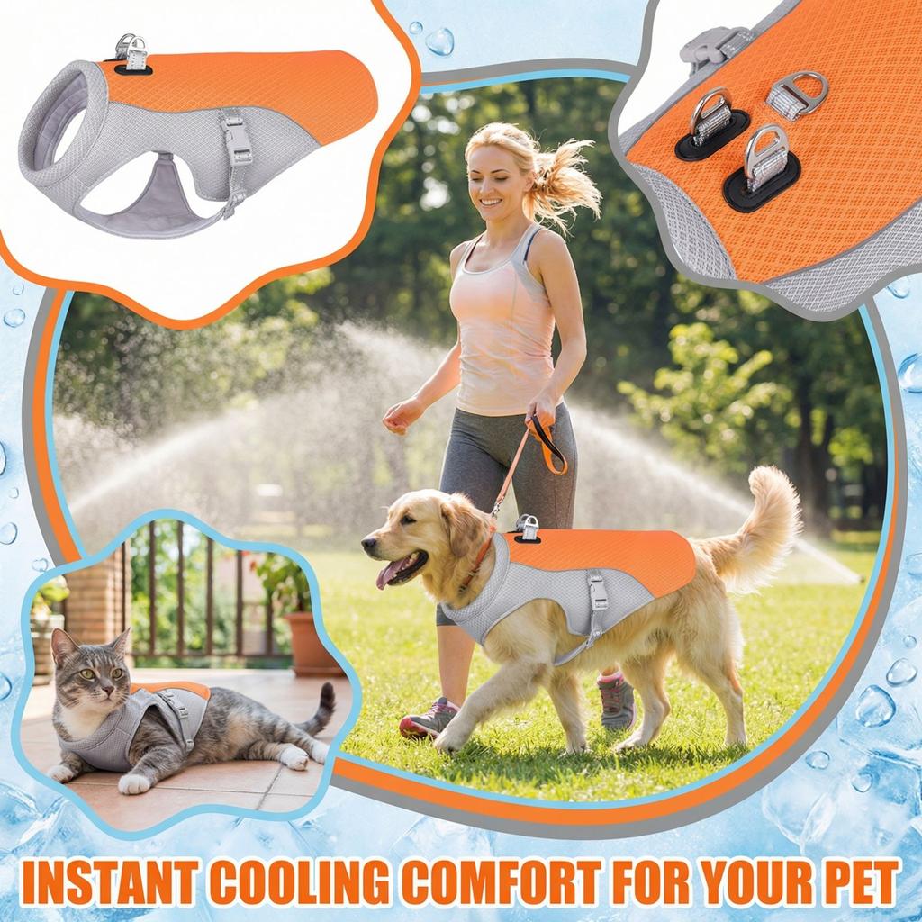 Heat  Breathability Heat Dissipation Dogs And Cats Back And Chest Strap