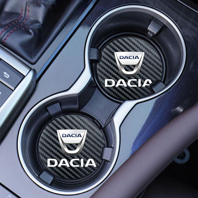 2 Pezzi Portabicchieri per Auto Tazza d'Acqua Pad Antiscivolo Accessori Auto per Dacia Duster Logan Sandero Jogger Spring Stepway Dokker Lodgy MCV