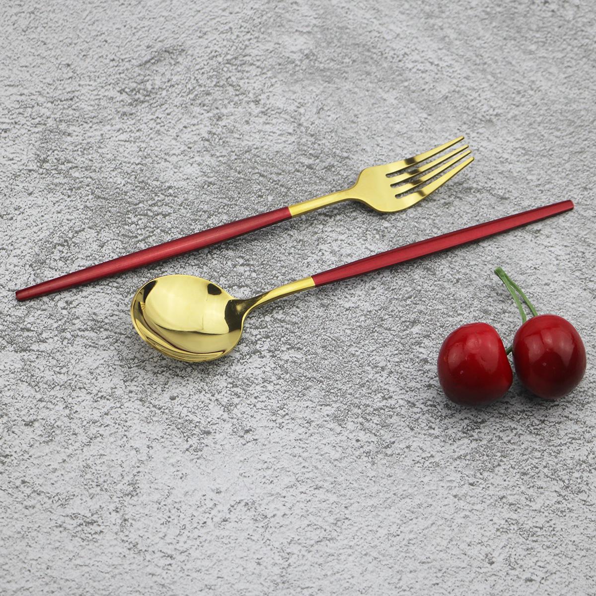 30 шт. элегантный набор столовых приборов из нержавеющей стали 18/10 — фото 7