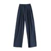 FAESSLIN Women's Elastic Waist Wide-Leg Pants