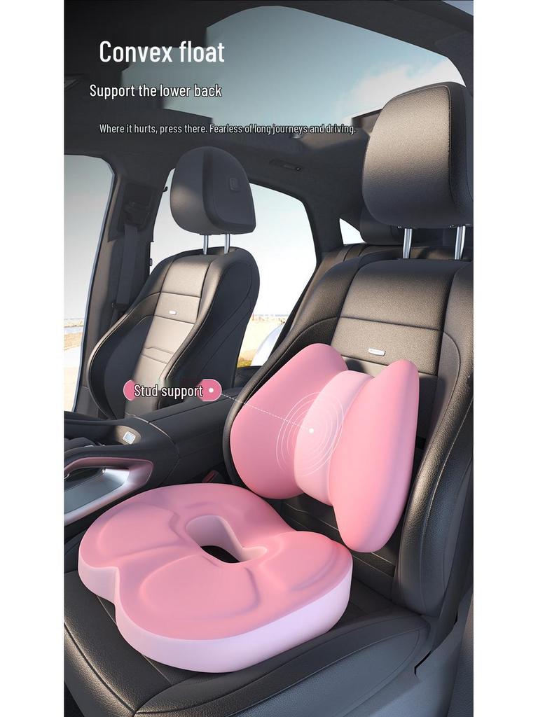 Thickened Memory Foam Seat Cushion: Breathable, Ergonomic Lumbar Support for Long Sitting