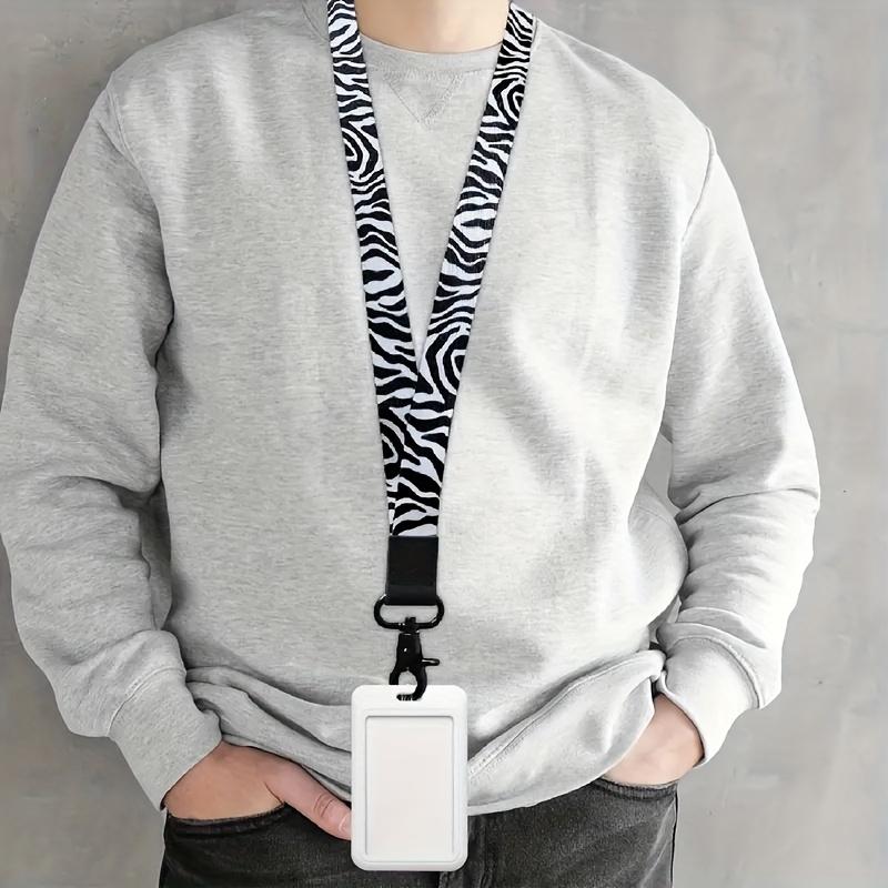 Durable Plastic Sliding ID Badge Holders, Hard Vertical Card Protectors with Clear Window - Ideal белый