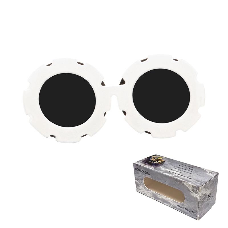 

2026Pet glasses, small pet goggles, UV protection, wind and sand protection, sunglasses for cats and dogs, funny sunglasses White Frame Gray Piece