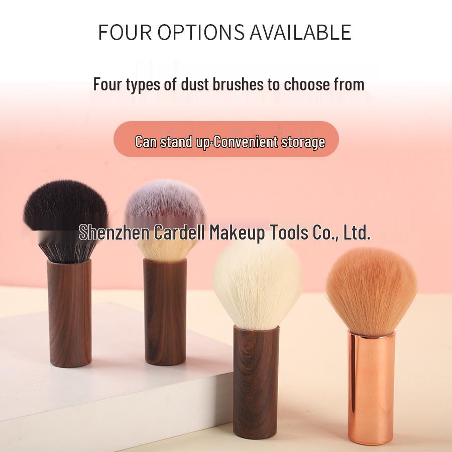 Compact Chubby Nail Dust Brush - Log Style Powder & Blush Brush for Hair Sweep and Makeup Application
