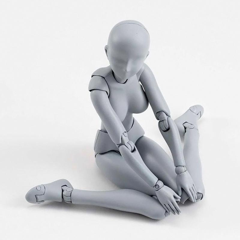 Human Drawing Model Female & Male Body Art Figure Display Sculpture Sketching Craft