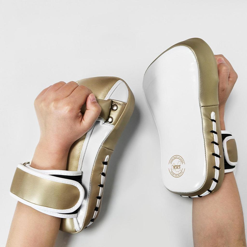 1 Pair Boxing Pads Curved Focus Mitts Punching Target Sparring Gear Thickened Training Kick