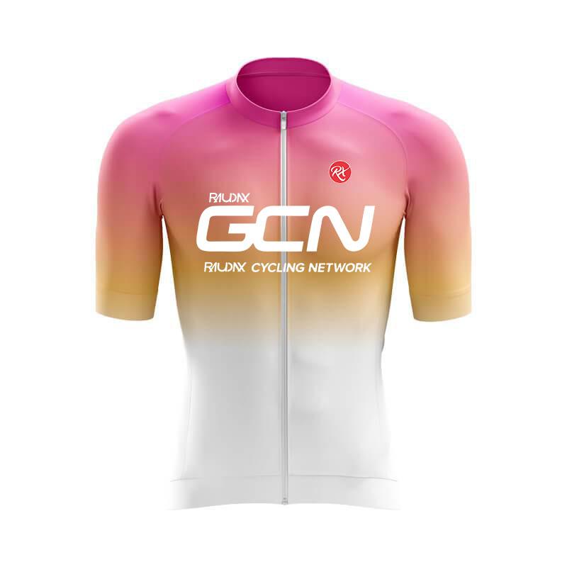 2024 RAUDAX GCN Letnia szosowa odzież rowerowa męska koszulka rowerowa z krótkim rękawem Triathlon Mountain Bike Sportowe kombinezony rowerowe