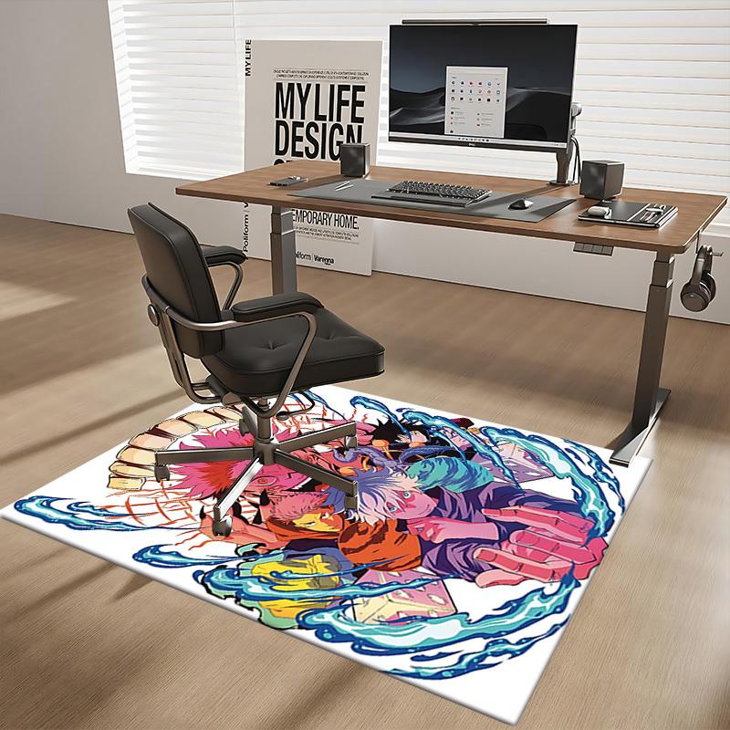 

1pc Anime Cartoon Design Chair Mat - Non-Slip Carpet for Office, Home Decor, Living Room, Bedroom, Game Room & Dormitory - Perfect Gift for Any Season 60cm by 90cm
