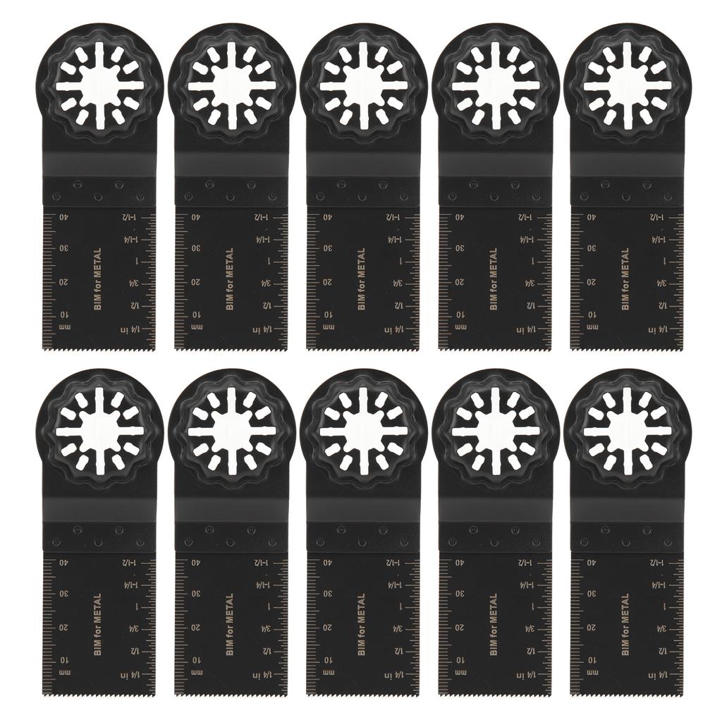 10Pcs Oscillating Saw Blade 34mm Bi Metal Multitool Cutting Tool Set Kit for Starlock
