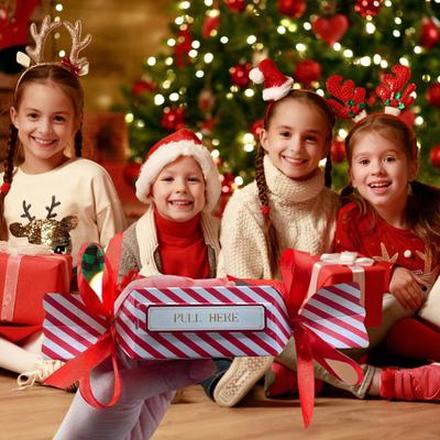 8 Stück Süßigkeiten Weihnachten Geldziehbeutel DIY Überraschung Herausziehen Geldgeschenkhalter für Kinder Erwachsene Weihnachtsfeier Geldbox für Bargeld Ziehen