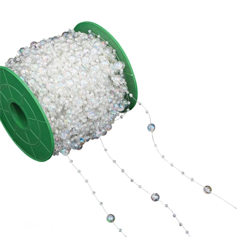 Bead Chain Clear Plastic Craft Bead String Handmade Jewelry Accessories For Art Craft Necklace Bracelet Jewelry Making