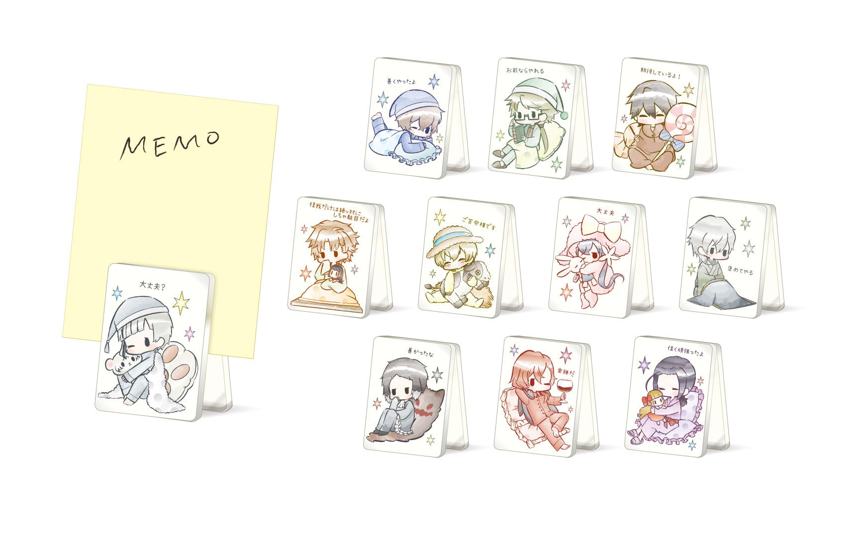 

Bungo Stray Dogs Retro Chic Cheering Clips, Box of 11