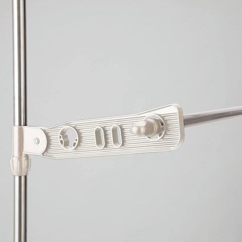 Bestco NY-282 Stainless Steel Tension Clothes Dryer for Balcony, 3 Tiers, Light Gray, Dimensions: 9cm Wide x 44-78cm Deep x 220-300cm High