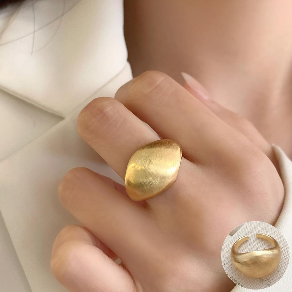 Geometrischer Hochglanz-Überkreuz-Offener Ring, S925 Silberplattiert - Damen Stapelbarer Zeigefingerschmuck