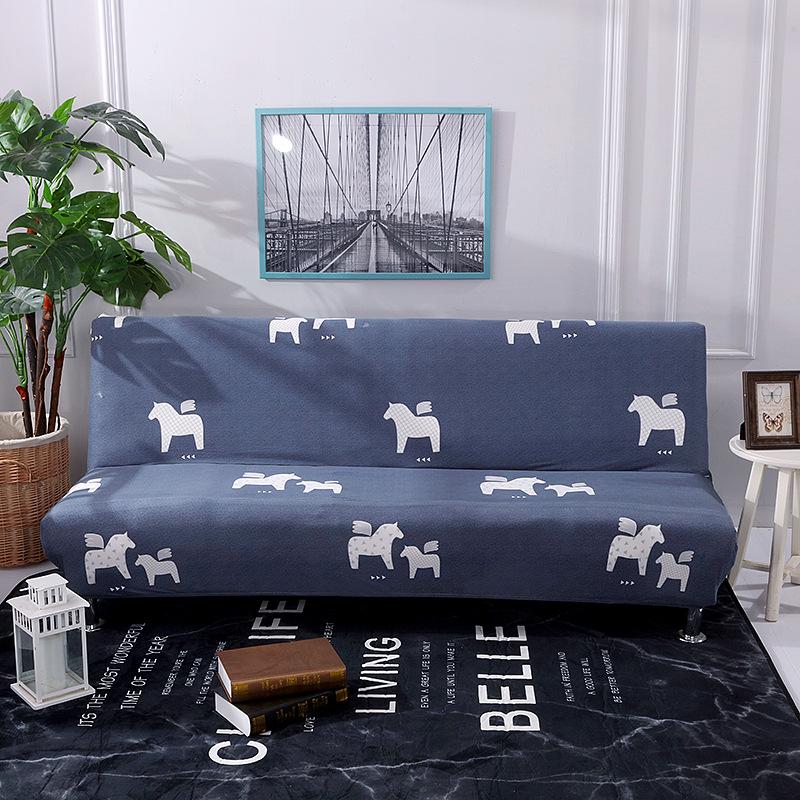 Copridivano Elasticizzato Copri Futon Senza Braccioli Stampato Copri Mobili Aderente Elastico Lavabile Copridivano Senza Braccioli Scudo Divano Pieghevole Copridivano