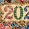 DIY Calendar Kit 2027 Diamond Art Painting Pattern Wall Calendar Rhinestone Gem 12 Monthly Planner Jan. 2026-Dec. Hanging for Home Office