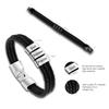 Personalized Names Men Leather Bracelet Father's Day Gift Customized Gift for Husband Father
