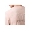 Calvin Klein Minimalist Comfortable Versatile Casual Embroidered Back Short Sleeve T-Shirt Men Tops Silver Peony 4RB813G-LN4